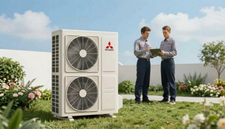 pompe a chaleur air eau mitsubishi